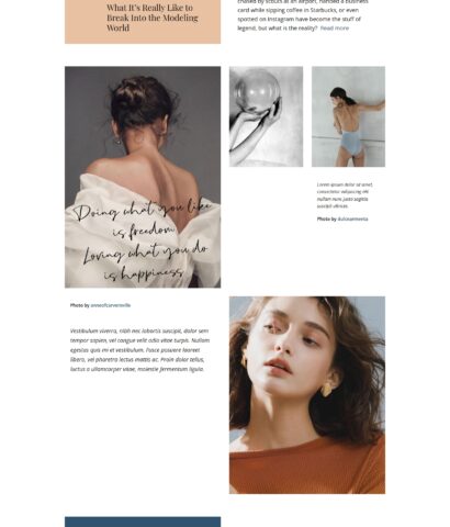 Designer Vision of Fashion Website for LuxeMode
