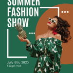 Green Modern Summer Fashion Show Poster – Stunning Graphic Design Service