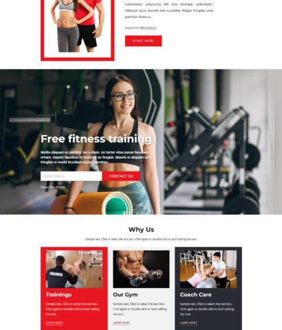 High-Performance Fitness Training Website