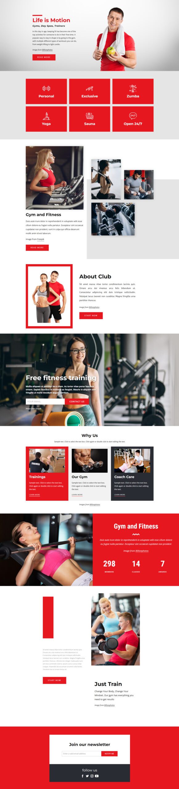 High-Performance Fitness Training Website