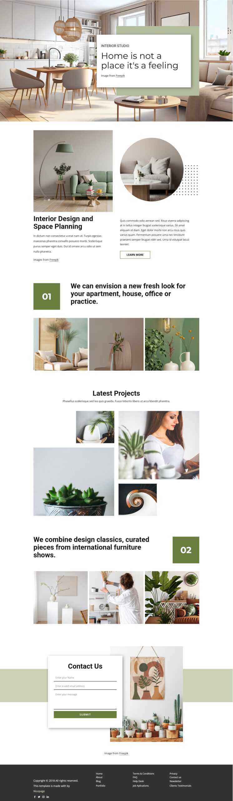 Interior Designs for Every Taste Website for HomeStyle Interiors