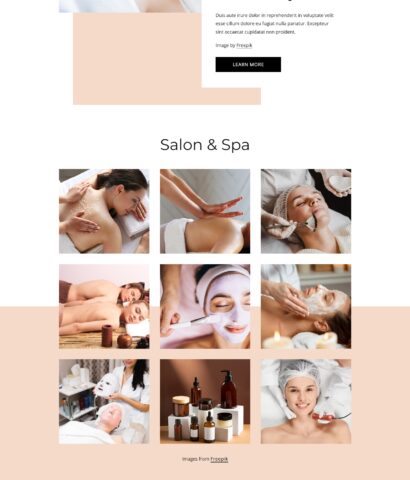 Luxury Beauty Salon and Spa Website