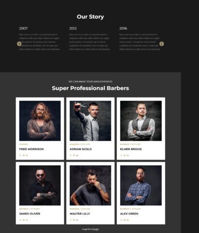 Professional Barbers Website for Elite Cuts Barber Shop